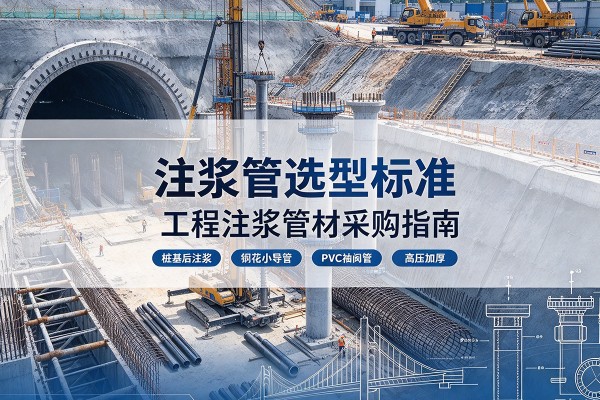 肇庆注浆管选型标准