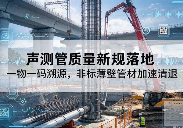 肇庆声测管质量新规落地，一物一码溯源，非标薄壁管材加速清退